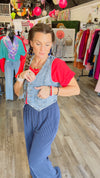 3-9150 Acid Wash Demin Andy Vest