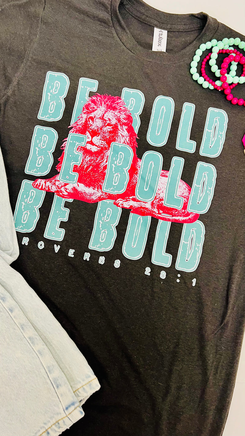 12-Charcoal Gray Be Bold Tee