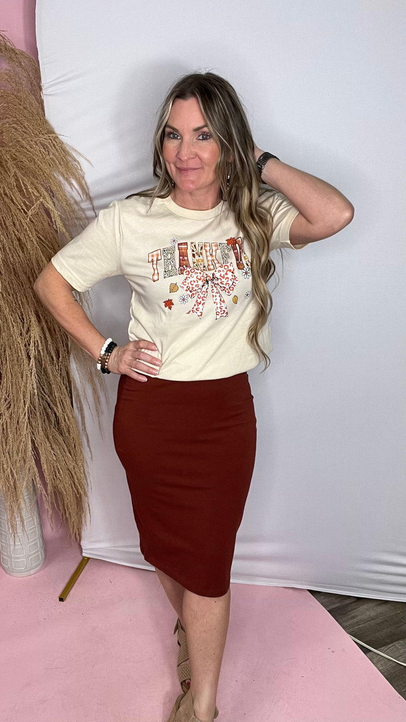 11-4562 Rust Lynn Skirt