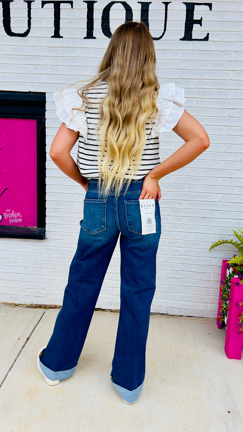 6-21213 Wide Leg  w/cuff Lisa jean