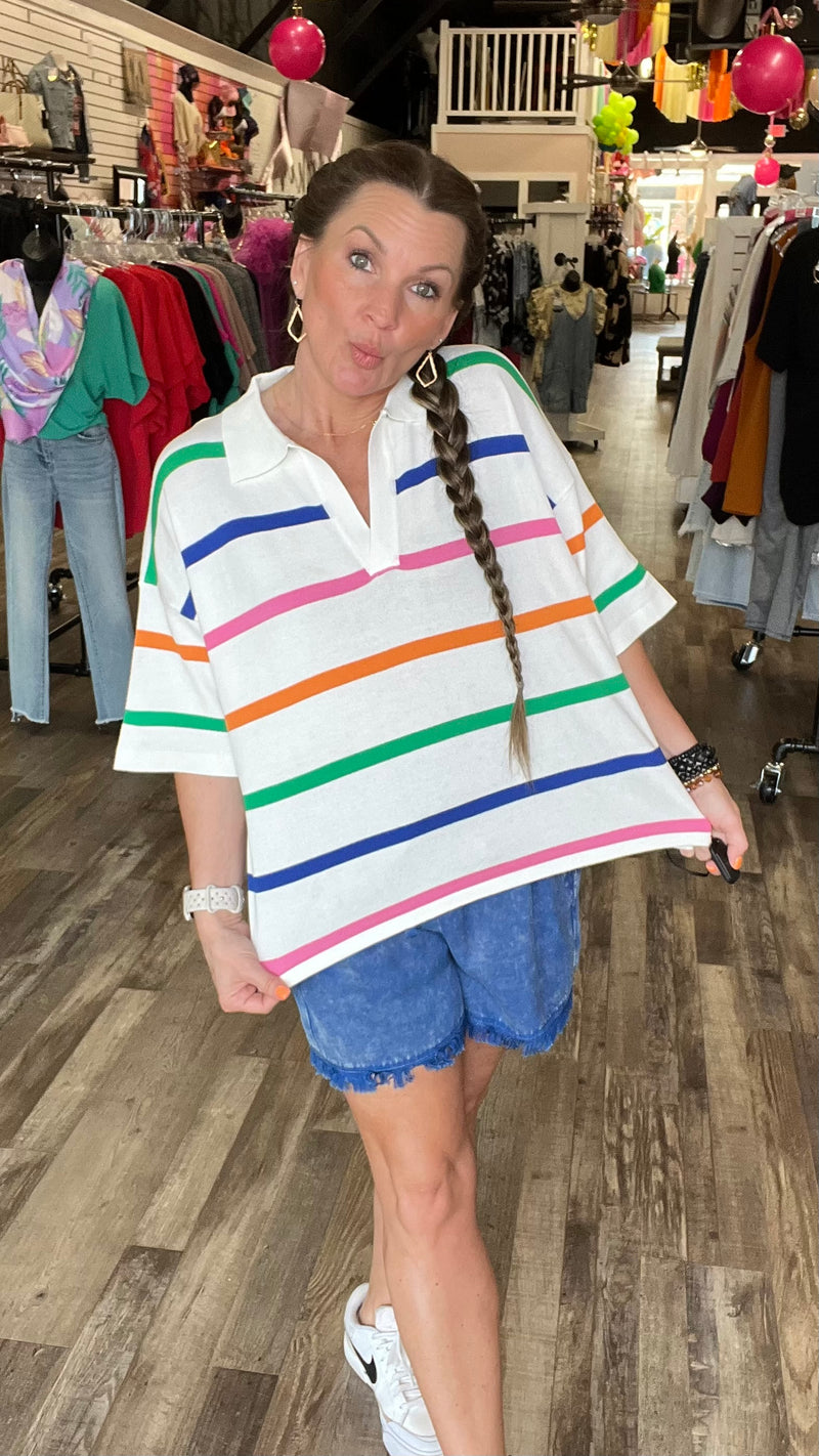 5-82233 Rosie Stripe Top