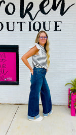 6-21213 Wide Leg  w/cuff Lisa jean