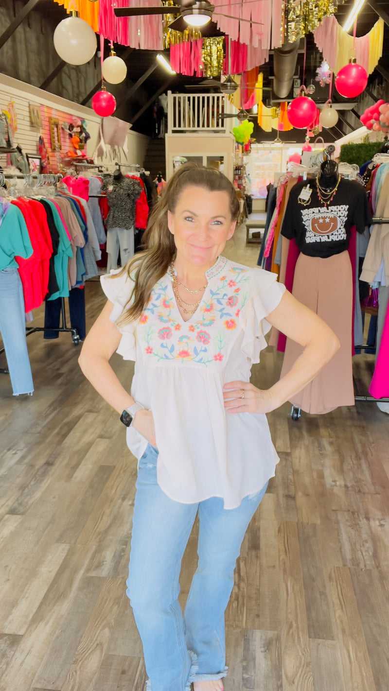5-8668 Champagne Lainey Top