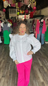 3-11091 Gray Tammy Top