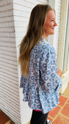 8-10172 Blue Leopard Top