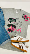 12-Gray Hello Jesus Tee
