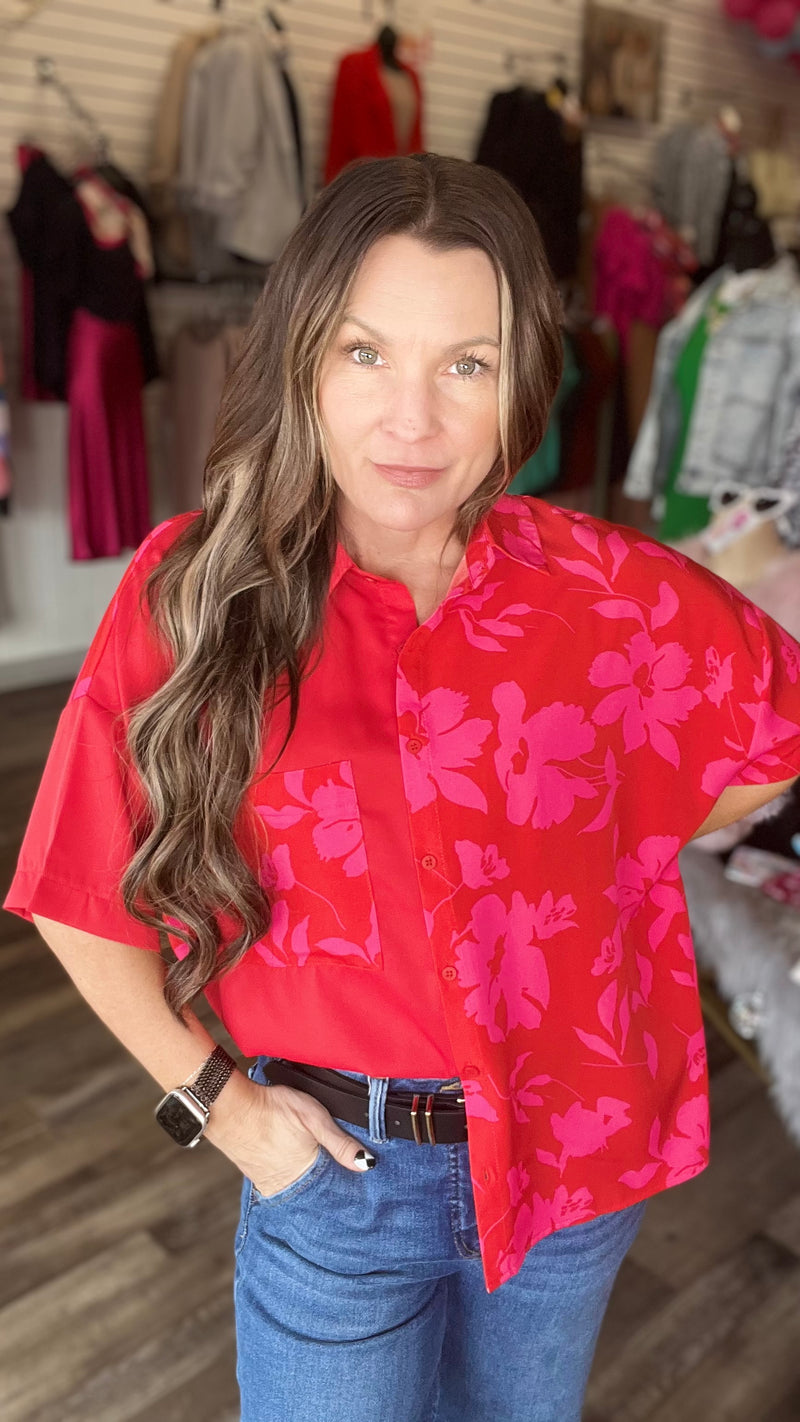 3-20788 Red Rachel Top