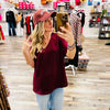 4561-9 Burgundy Ruth Top