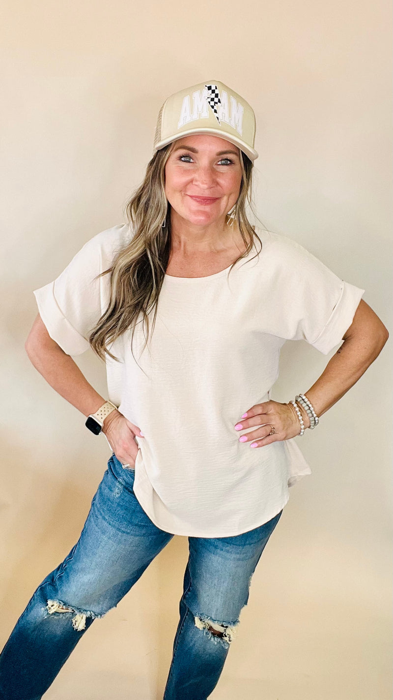 6-4691 Oatmeal Celine Top