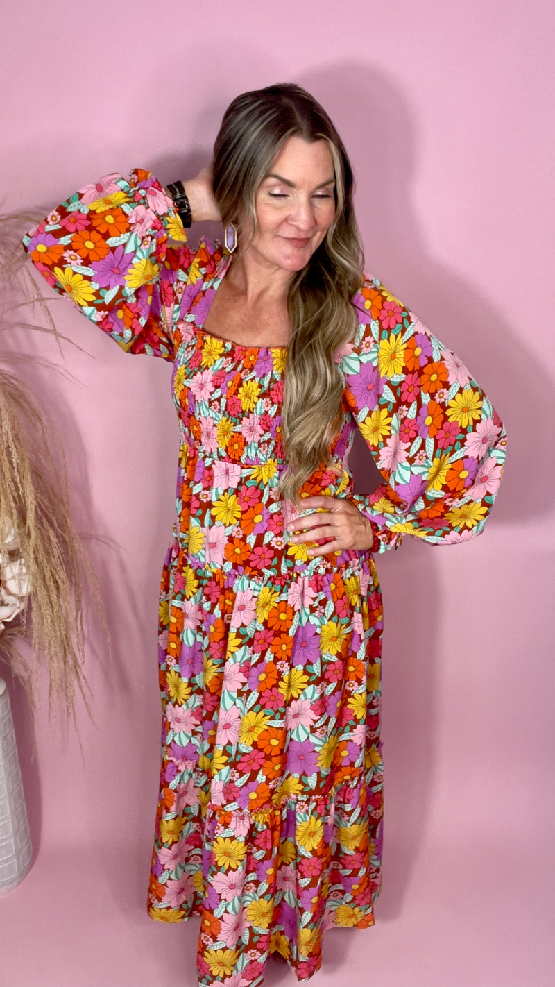 10-7621 Brown Mix Jennifer Dress