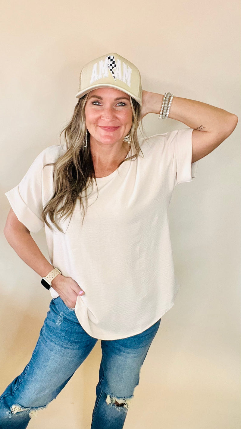 6-4691 Oatmeal Celine Top