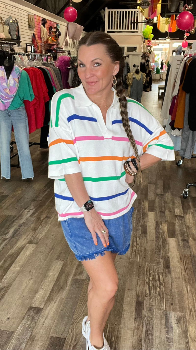 5-82233 Rosie Stripe Top