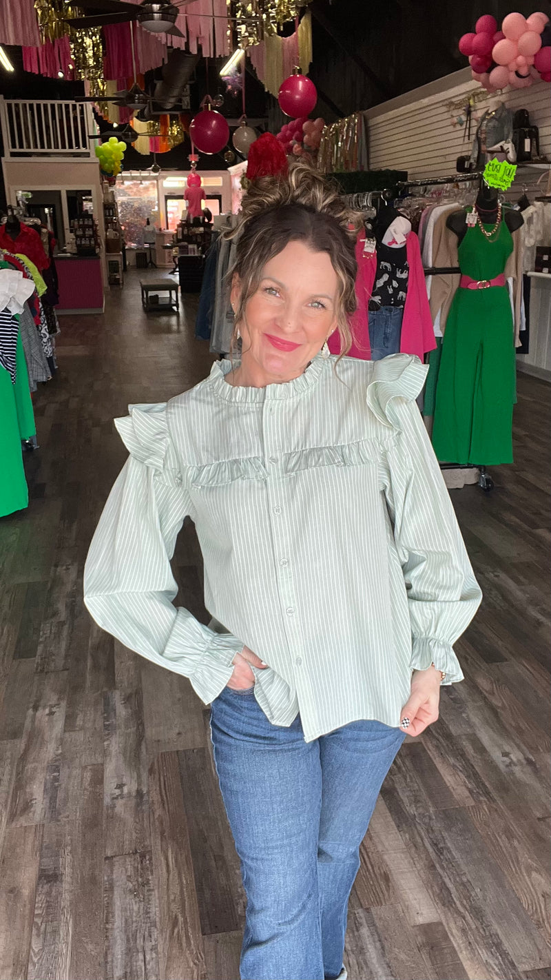 3-11091 Sage Tammy Top