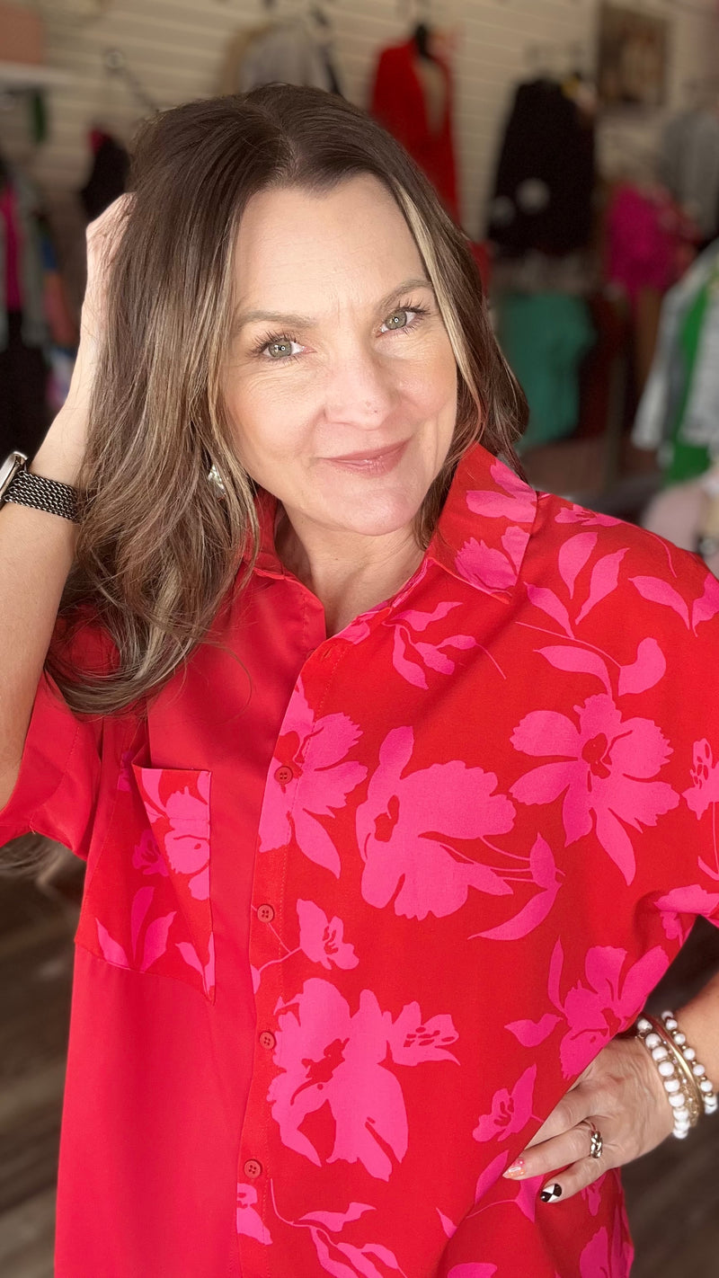3-20788 Red Rachel Top