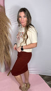 11-4562 Rust Lynn Skirt