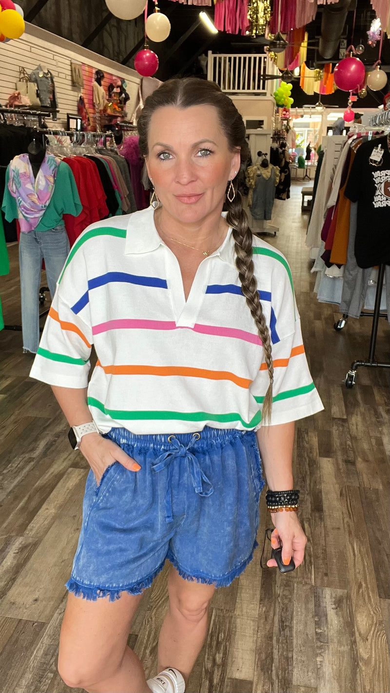 5-82233 Rosie Stripe Top