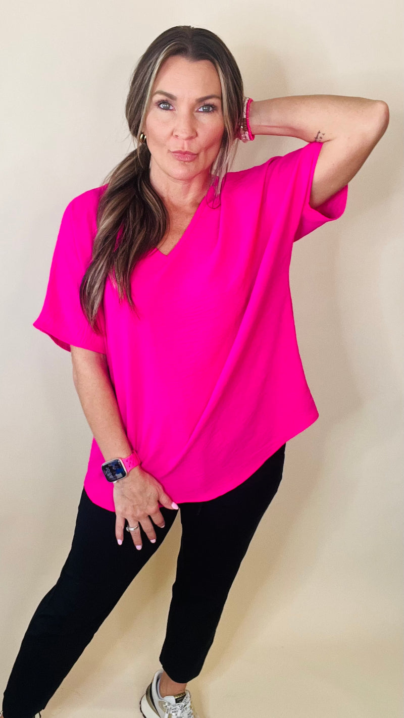 4561 Hot Pink Ruth Top