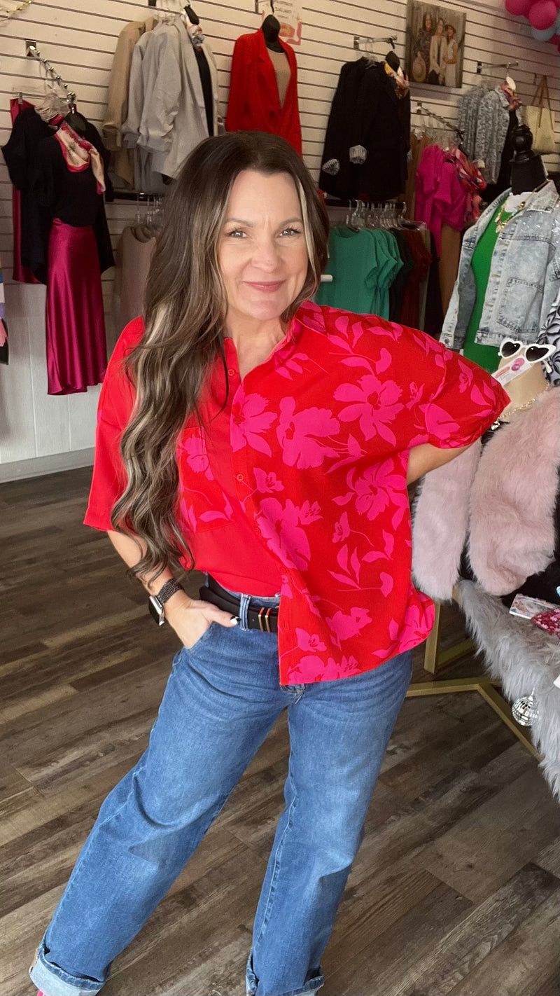 3-20788 Red Rachel Top