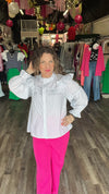 3-11091 Gray Tammy Top