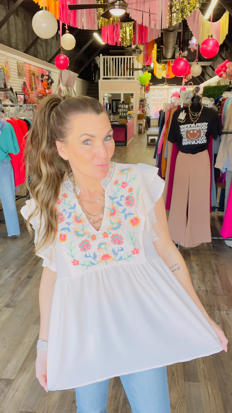 5-8668 Champagne Lainey Top