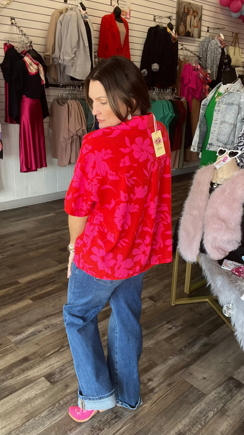 3-20788 Red Rachel Top