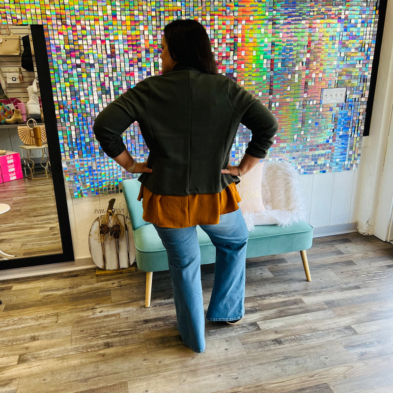 1808-10P Green Jasper Blazer