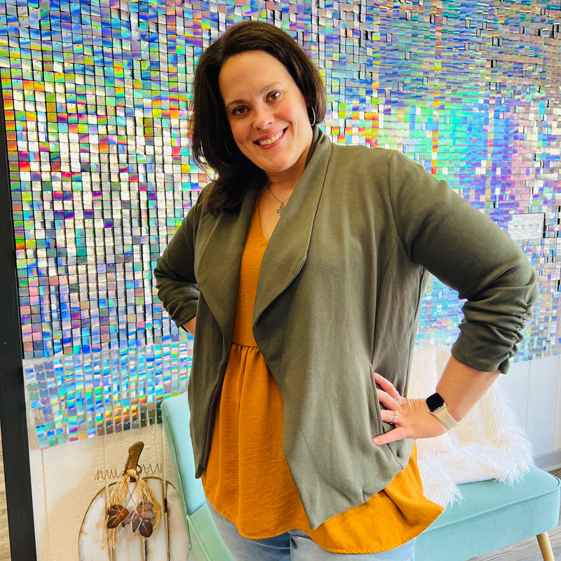 1808-10P Green Jasper Blazer