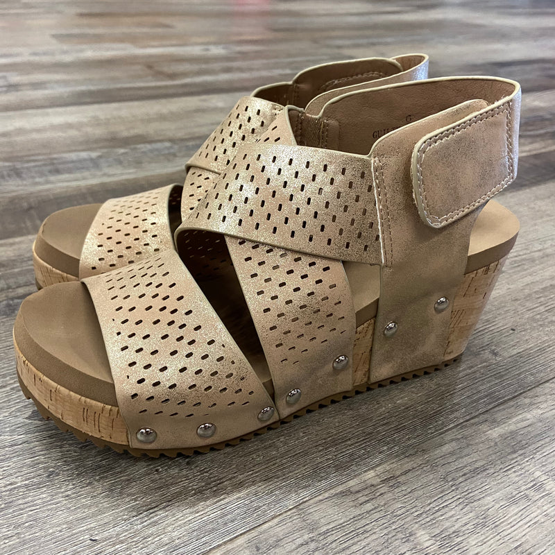 Gold Guilty Pleasure Corky Wedge