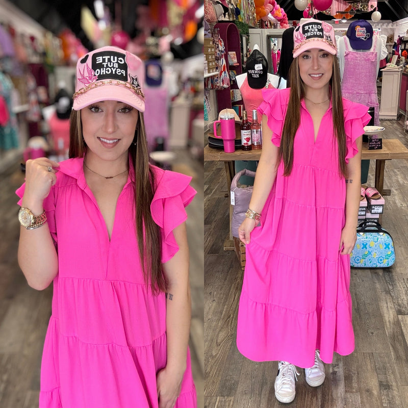 4-6973 Pink Brenda Dress