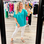 4561-8 Kelly Green Ruth Top