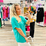 4561-8 Kelly Green Ruth Top