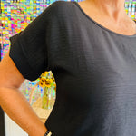 4691 Black Celine Top