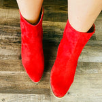 0918 Red Boujee Corky Bootie